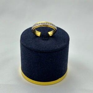 Men Band 925 Silver #004 Gold plated