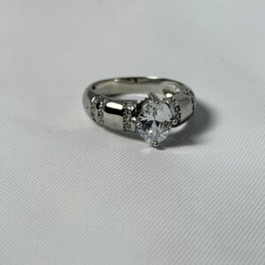 Heart Radiance Sterling Silver Ring