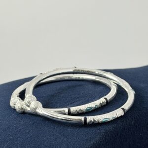 Ladies Pure Silver Bangles