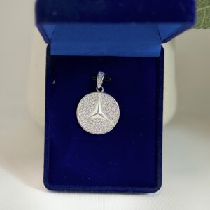 luxury Mercedes pendant crafted in pure 925 silver