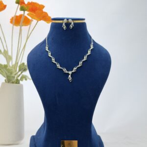 Diamond Style Silver 925 Necklace