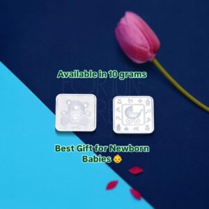 Blessed Beginnings 10g Square Silver Baby Coin