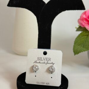 Elite Triangle Glow 925 Silver Earrings