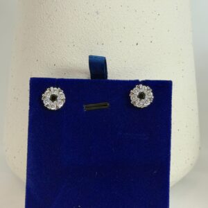 Royal Blossom Blue Silver Earrings